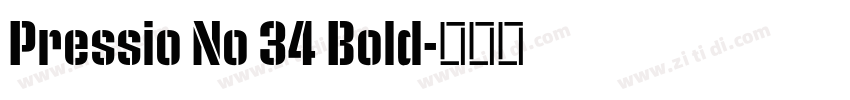 Pressio No 34 Bold字体转换